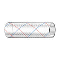 Trident Marine 3/4" x 50' Clear Reinforced PVC Hose Tubing Red  Blue Tracer [162-0346]