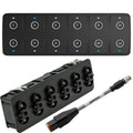 Maretron CKM12 Keypad w/CKM to NMEA 2000 Adapter Cable - 0.2M (Horizontal Orientation) [A3802-2]