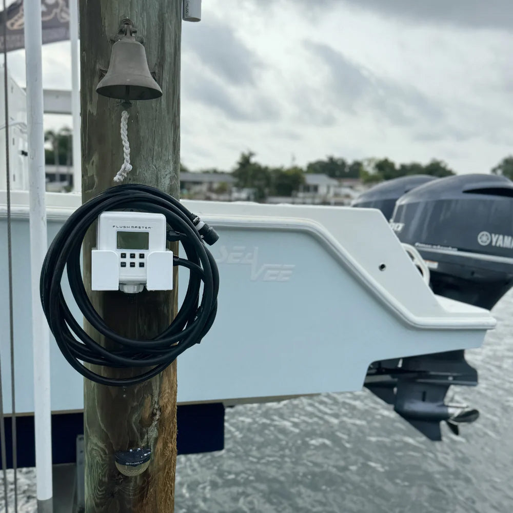 Flushmaster Outboard Flushing System - 4 Outlet w/Four 12' Hose Kits [SM-FM4012]