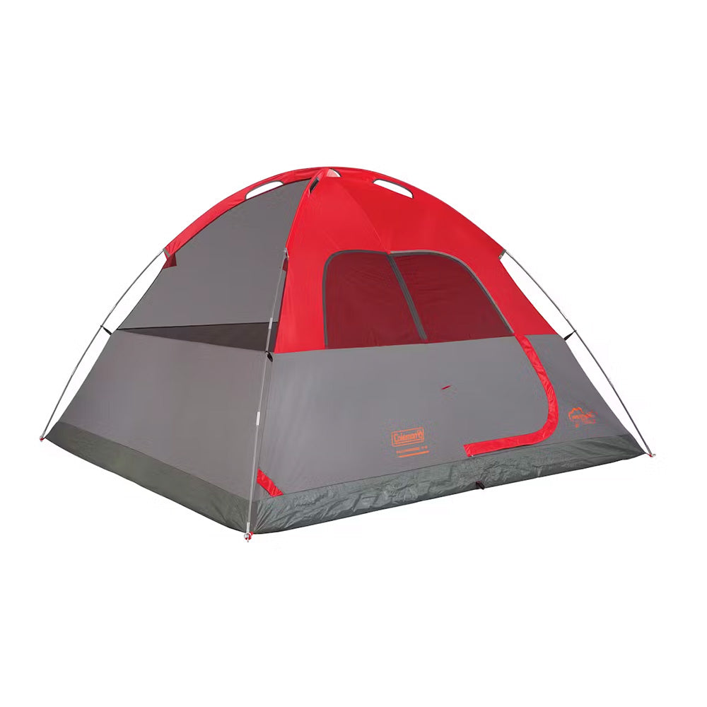 Coleman 6-Person Flatwoods II Lightweight Dome Camping Tent - Red [2207385]