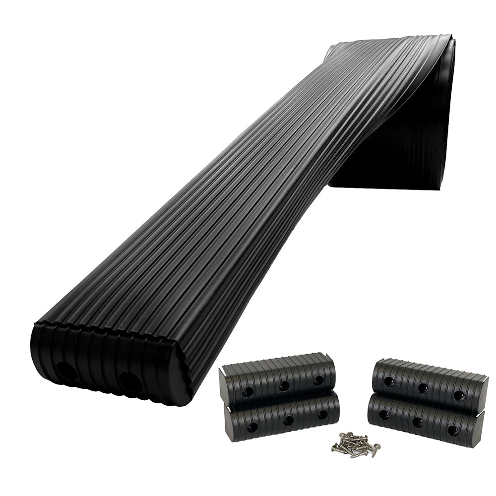 Caliber BunkWrap Kit - Black 16' x 2" x 6" Roll + 4 Caps + HRDW Roll + 4 Endcaps  Stainless Steel Hardware [23052-BK]