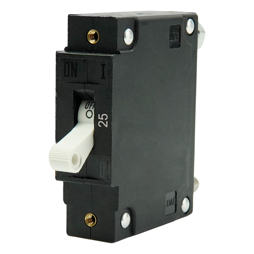 Egis C Series White Toggle Panel Mount Circuit Breaker - Single Pole 25A [3501-025]