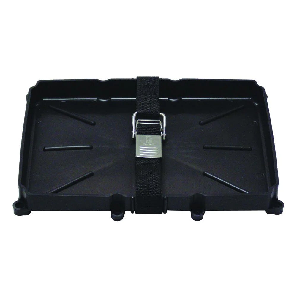 T-H Marine 24 Series Battery Holder Tray w/Stainless Buckled Strap [NBH-24-SSC-DP]