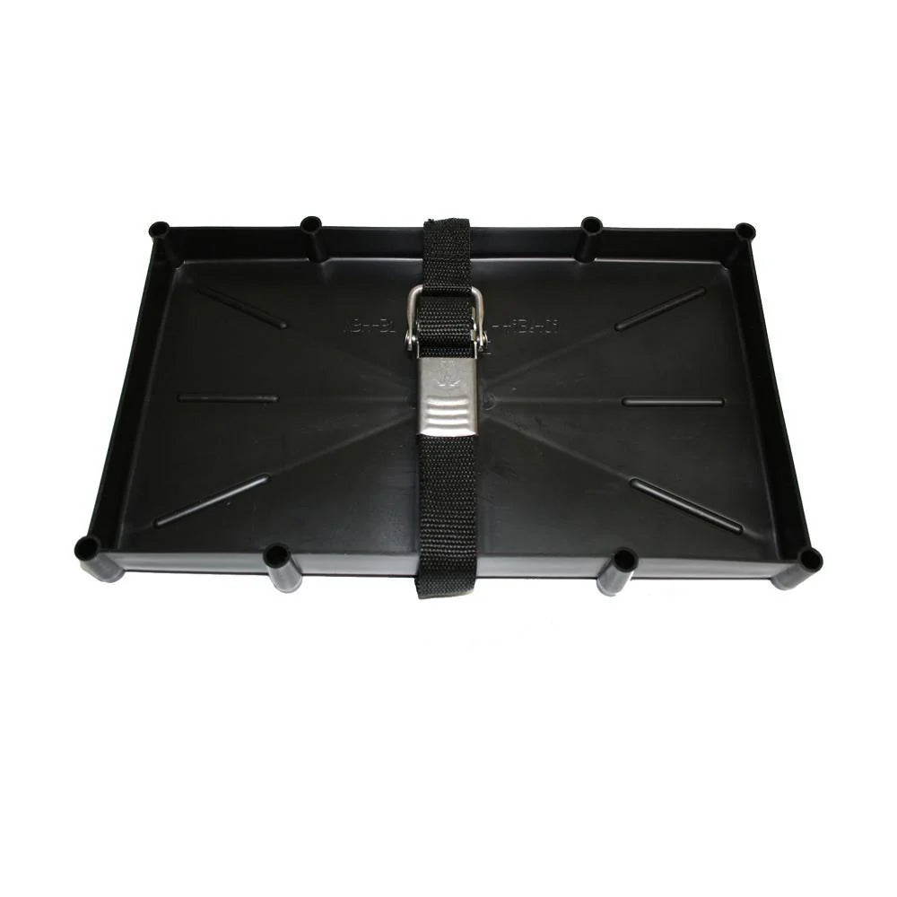 T-H Marine 31 Series Battery Holder Tray w/Stainless Buckled Strap [NBH-31-SSC-DP]