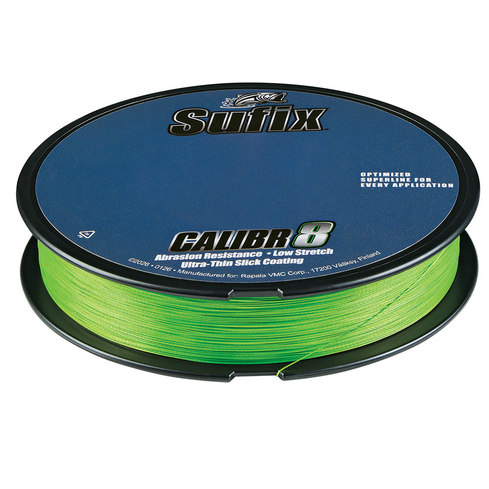 Sufix Calibr8 Braid 150yds 30lb - Neon Lime [694-030L]