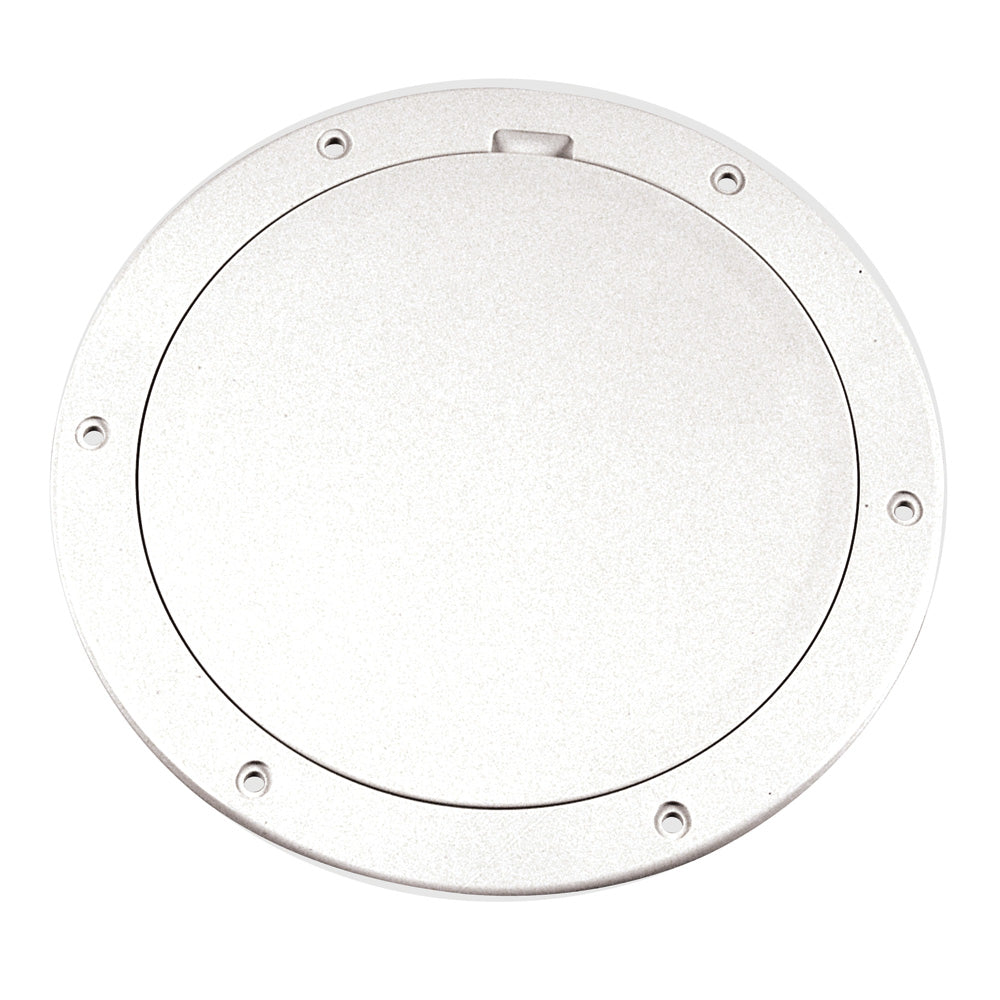 Beckson 6 Smooth Center PryOut Deck Plate White DP61W – sch Yachts