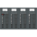 Blue Sea 8095 AC Main +8 Positions / DC Main +29 Positions Toggle Circuit Breaker Panel   (White Switches) [8095]