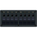 Blue Sea 8371 Water Resistant Panel - 8 Position - Black - Horizontal Mount [8371]