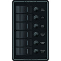 Blue Sea 8373 Water Resistant 6 Position - Black - Vertical Mount Panel [8373]