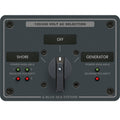 Blue Sea 8386 AC Rotary Switch Panel 30 Ampere 2 Positon + OFF, 4 Pole [8386]