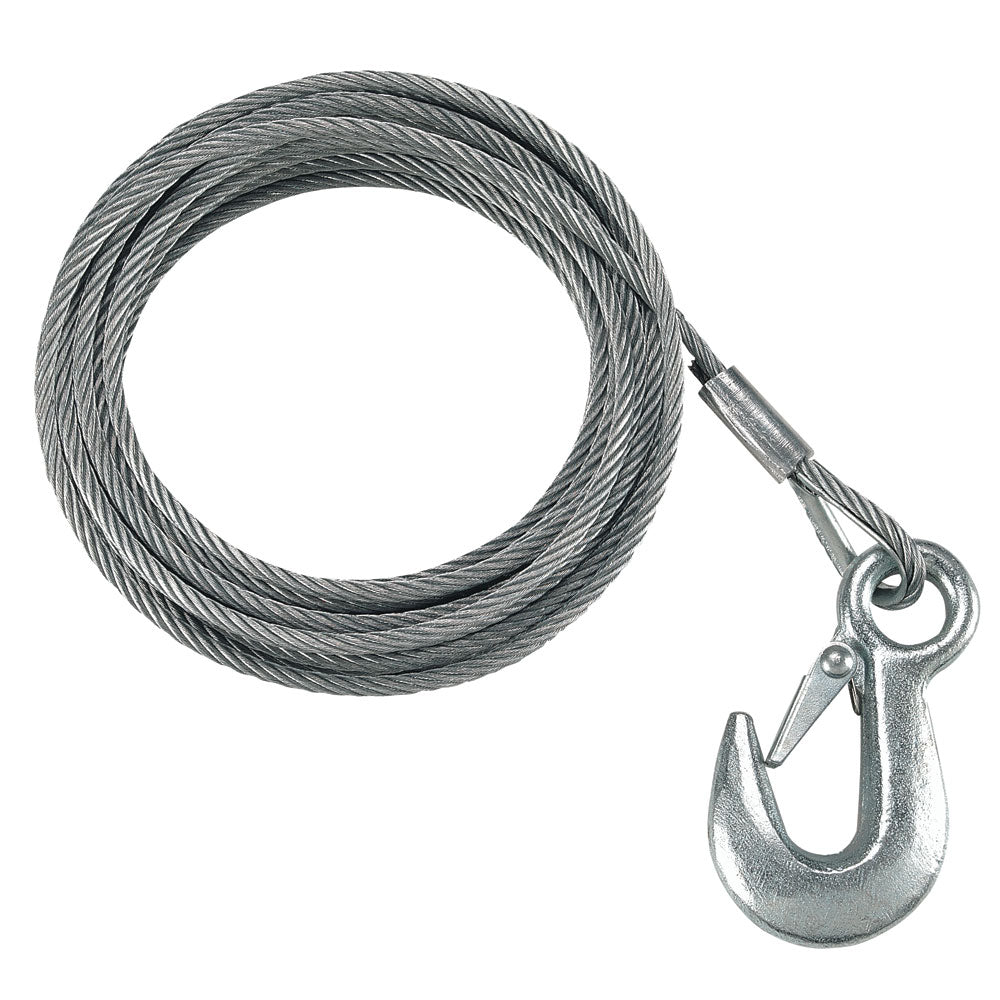 Fulton 3/16" x 25' Galvanized Winch Cable - 4,200 lbs. Breaking Strength [WC325 0100]