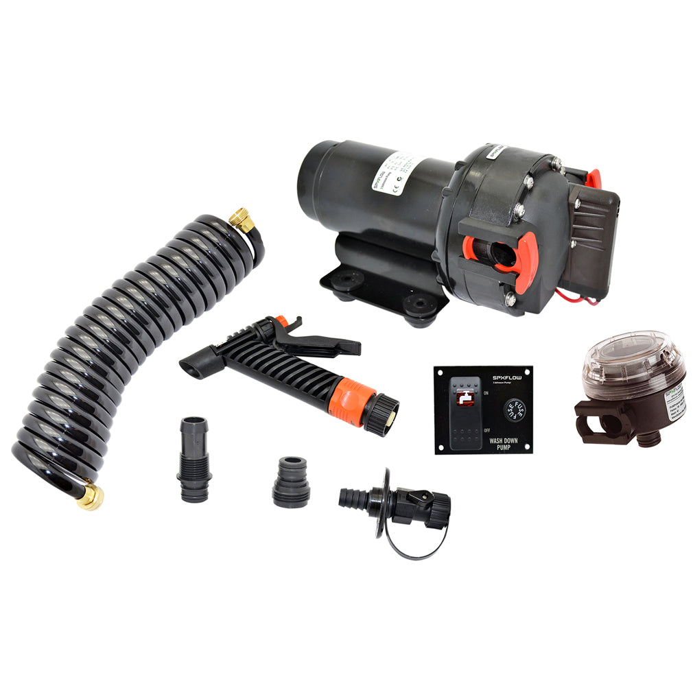 5813858138Johnson Pump Aqua Jet 5.2 GPH Washdown Pump Kit w/Hose - 12V [64534]