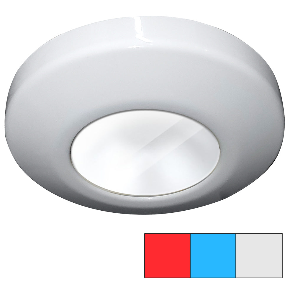 i2Systems Profile P1120 Tri-Light Surface Light - Red, Cool White  Blue - White Finish [P1120Z-31HAE]