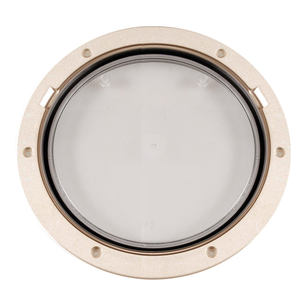 Beckson 8" Clear Center Pry-Out Deck Plate - Beige [DP81-N-C]
