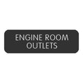 Blue SeaLarge Format Label - "Engine Room Outlets" [8063-0156]