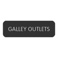 Blue SeaLarge Format Label - "Galley Outlets" [8063-0224]
