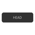 Blue SeaLarge Format Label - "Head" [8063-0240]