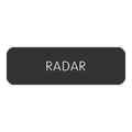 Blue SeaLarge Format Label - "Radar" [8063-0349]