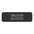 Blue Sea Large Format Label - "Saloon Outlets" [8063-0368]