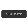Blue SeaLarge Format Label - "Sump Pump" [8063-0410]