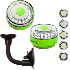 Navisafe Portable Navilight 360 2NM Rescue - Glow In The Dark - Green w/Bendable Suction Cup Mount [010KIT2]