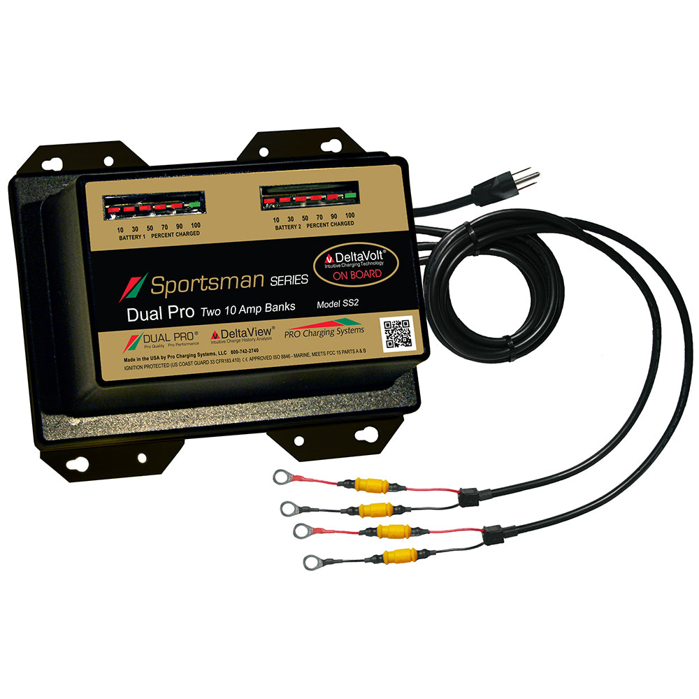 Dual Pro Sportsman Series Battery Charger - 20A - 2-10A-Banks - 12V/24V [SS2]