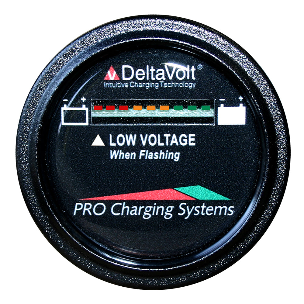 Dual Pro Battery Fuel Gauge - DeltaView Link Compatible - 48V System (4-12V Batteries, 8-6V Batteries, 6-8V Batteries) [BFGWOV48V]