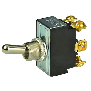 BEP DPDT Chrome Plated Toggle Switch - ON/OFF/ON [1002018]