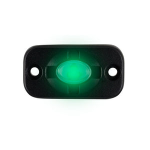 HEISE Auxiliary Accent Lighting Pod - 1.5" x 3" - Black/Green [HE-TL1G]