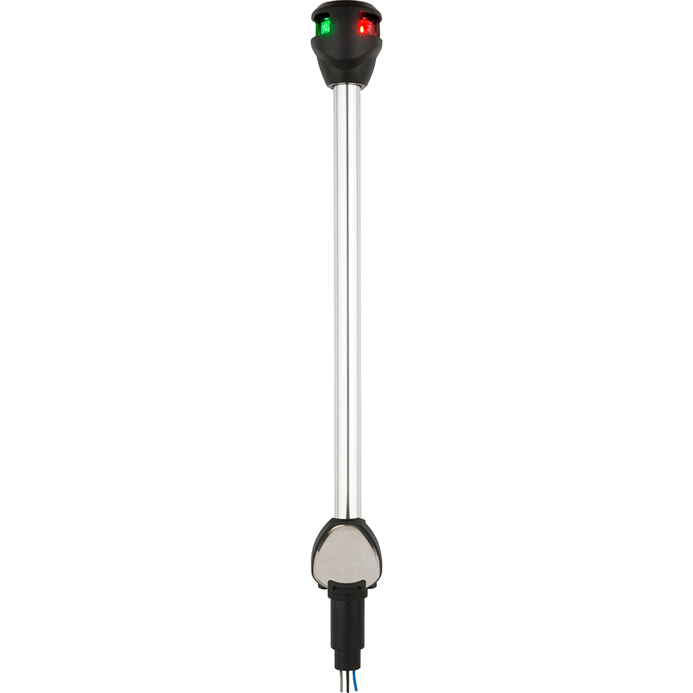Attwood LightArmor Bi-Color Navigation Pole Light w/Task Light - Straight - 10" [NV6LC2-10-7]