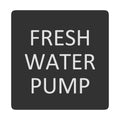 Blue Sea 6520-0200 Square Format Fresh Water Pump Label [6520-0200]
