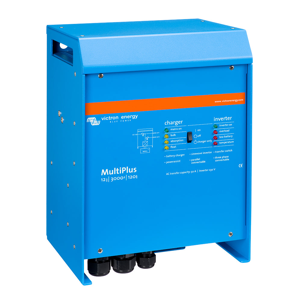 Victron MultiPlus Inverter/Charger 12VDC - 3000VA - 120VAC w/ 120AMP Battery Charger - 50AMP Transfer Switch (UL LISTED) [PMP122301102]