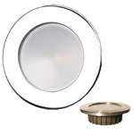 Lunasea Gen3 Warm White, RGBW Full Color 3.5 IP65 Recessed Light w/Polished Stainless Steel Bezel - 12VDC [LLB-46RG-3A-SS]